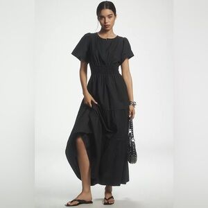 Anthropologie Somerset Black Maxi Dress
